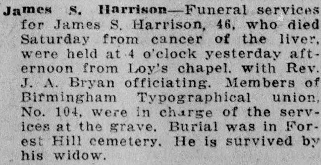 James S. Harrison obituary